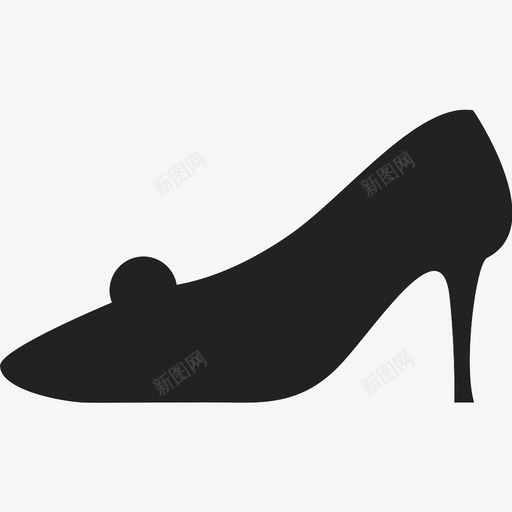 高跟鞋时装正装图标svg_新图网 https://ixintu.com 女士 时装 正式 正装 鞋 高跟鞋