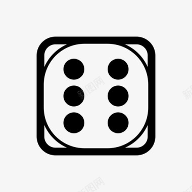 骰子骰子面六个骰子图标图标