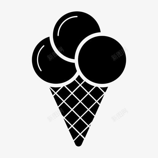 冰淇淋筒餐午餐图标svg_新图网 https://ixintu.com 冰淇淋 冰淇淋筒 午餐 杂货店 美食家 菜肴 食物 餐 饮食习惯 饲料