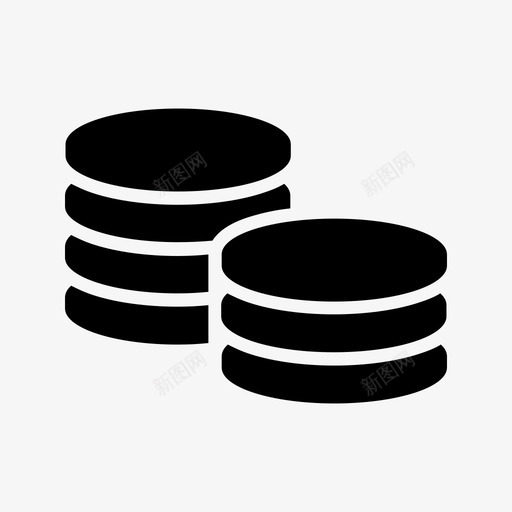 硬币储蓄支付图标svg_新图网 https://ixintu.com 储蓄 堆叠 支付 现金 硬币 货币 金融 零钱