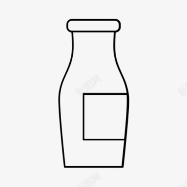 果汁饮料瓶子图标图标