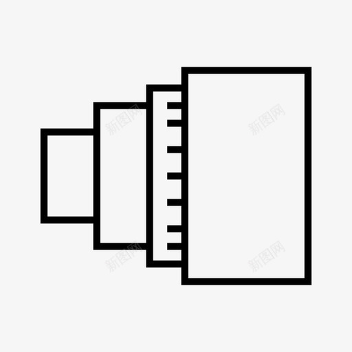 物镜照相机摄影图标svg_新图网 https://ixintu.com 摄影 照相机 照相机和摄影 物镜