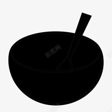 空碗空餐具图标图标