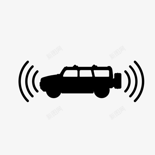 带传感器的汽车汽车自动化图标svg_新图网 https://ixintu.com 带传感器的汽车 汽车自动化图标