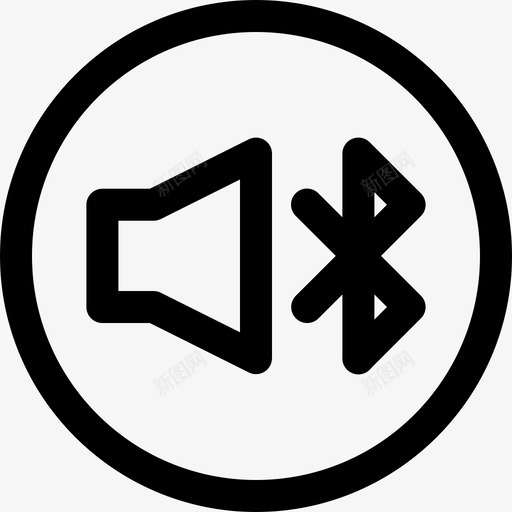 蓝牙音频音量技术图标svg_新图网 https://ixintu.com 噪音 声音 多媒体 扬声器 技术 按钮 电话 蓝牙音频 连接到蓝牙 通信 音量