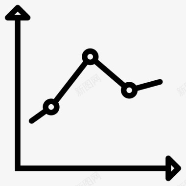 折线图信息图办公室图标图标