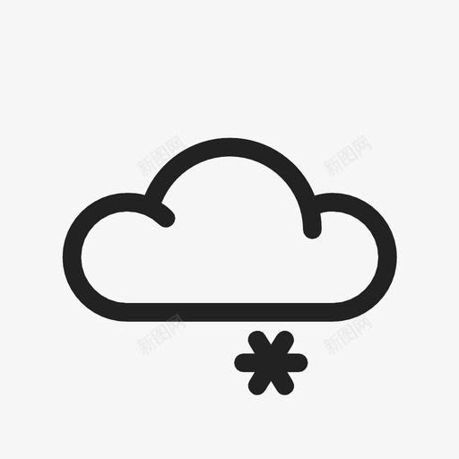 下雪下雨暴风图标svg_新图网 https://ixintu.com 下雨 下雪 天气 太阳 晴天 暴风 暴风雨 雷电 风