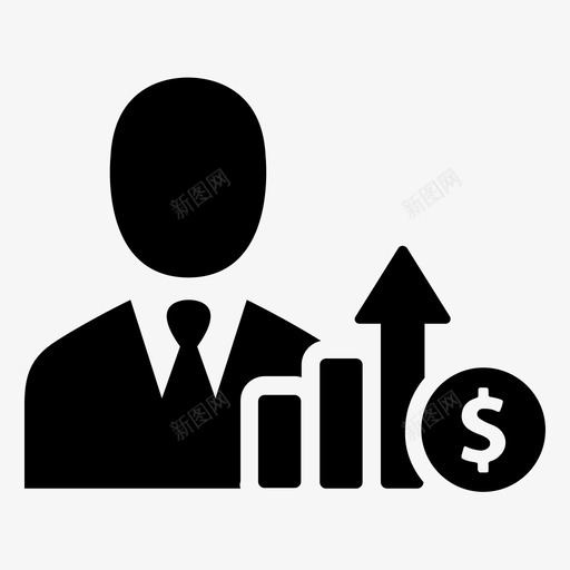 条形图信息图投资图标svg_新图网 https://ixintu.com 信息图 利润 投资 投资者 报告 收入 条形图 货币