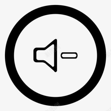 降低音量视频扬声器图标图标