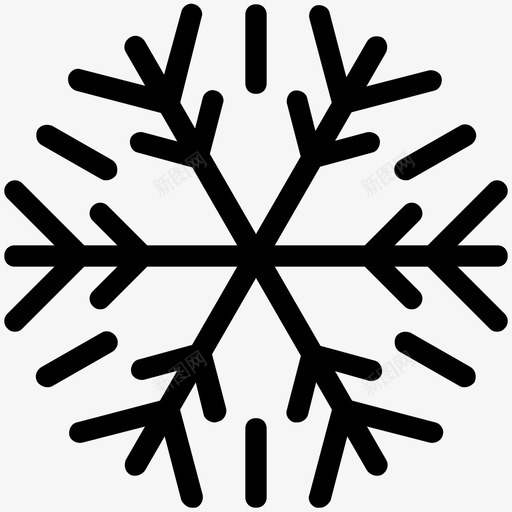 雪花天气要素天气状况图标svg_新图网 https://ixintu.com 天气状况 天气要素 季节 温度 雪花 预报