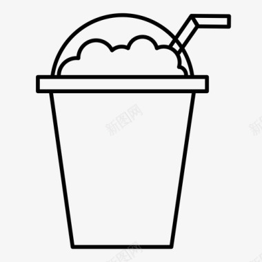 奶昔饮料冷冻饮料图标图标