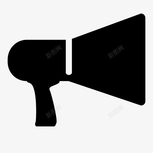 扩音器讲话抗议图标svg_新图网 https://ixintu.com 公告 喊叫 扩音器 抗议 播音员 竞选 讲话 鼓励