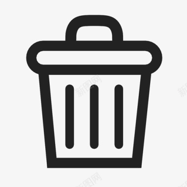 垃圾废物垃圾桶图标图标