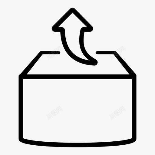 箱供应储存图标svg_新图网 https://ixintu.com 交付 供应 储存 包装 包裹 物流 箱 装运 邮寄