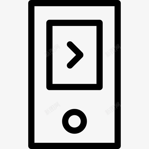 ipod技术音乐播放器图标svg_新图网 https://ixintu.com forward ipod mp3 技术 数字音乐 电子产品 电子设备 音乐播放器