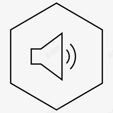 扬声器音乐控制噪声级图标图标