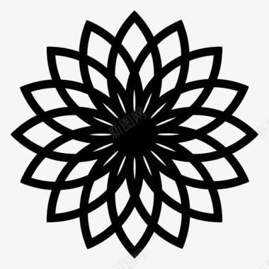花茎植物图标图标