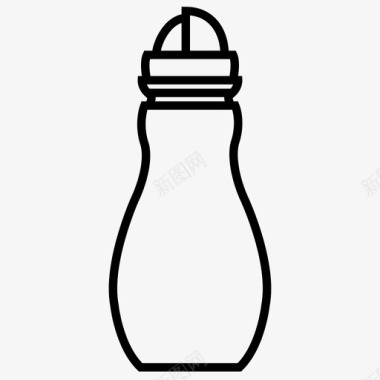 水瓶容器水合物图标图标
