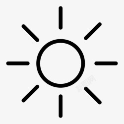 春天气候太阳夏天星星图标高清图片
