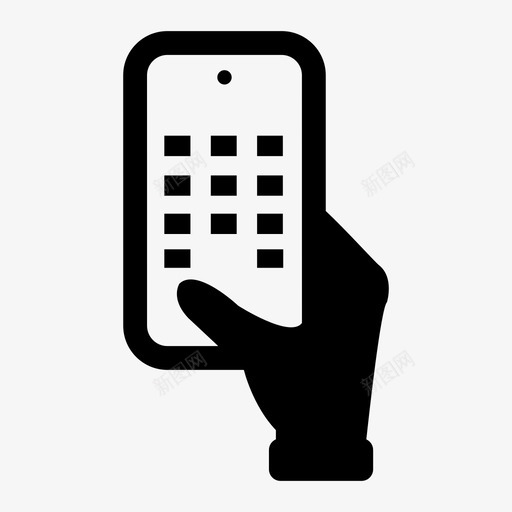电话通讯手持图标svg_新图网 https://ixintu.com 手持 智能手机 电话 通讯 遥控器