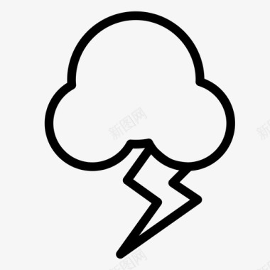 风暴天气要素天气状况图标图标
