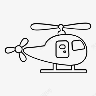 直升机运输救援图标图标