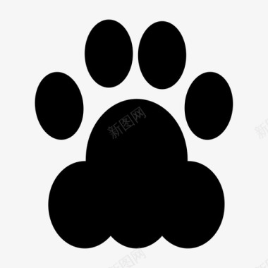 爪印脚印宠物图标图标