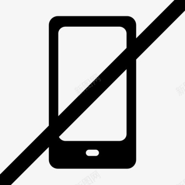 智能手机禁止沉默图标图标