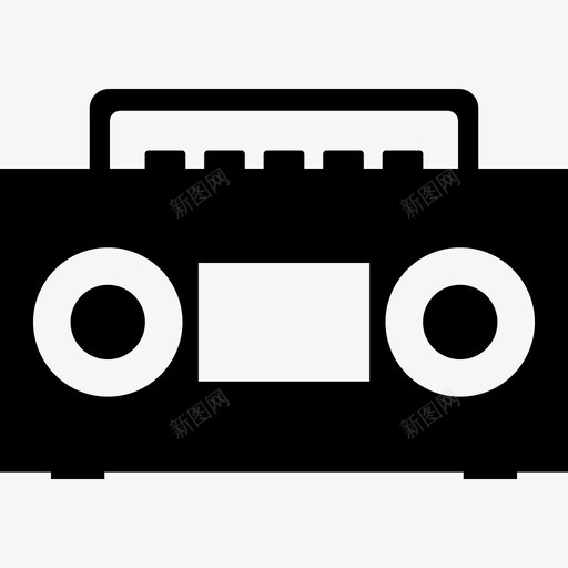 音箱磁带播放器立体声图标svg_新图网 https://ixintu.com 复古 收音机 旧的 甲板 盒式磁带 磁带播放器 立体声 音乐 音箱
