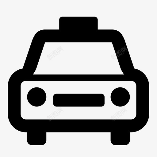 出租车汽车城市图标svg_新图网 https://ixintu.com 出租车 城市 汽车 车辆 运输