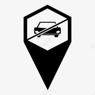 禁止停车地图标记地图定位图标