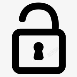 开放存取解锁公用密码图标高清图片