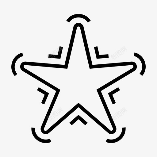 星星明亮的点的图标svg_新图网 https://ixintu.com 发光的 形状 明亮的 星星 点的 移动的 轮廓 金色的