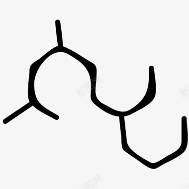 结构科学手绘涂鸦图标图标