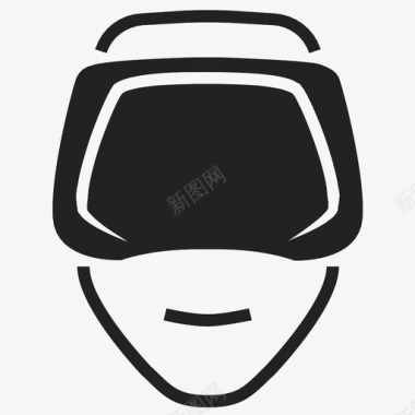 虚拟现实护目镜游戏玩家游戏图标图标