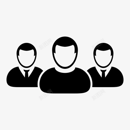 团队合作人员合作伙伴图标svg_新图网 https://ixintu.com 人员 会议 合作伙伴 合作伙伴等 团队合作 官员 小组 用户图标团队 男人 管理 经理 网络 领导