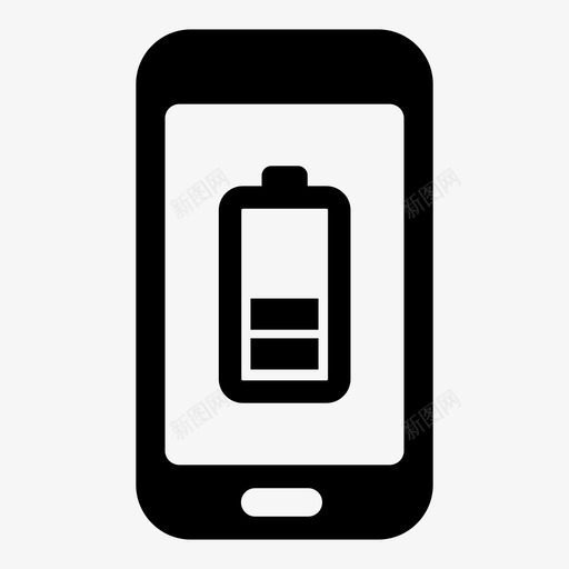 智能手机电源移动电话图标svg_新图网 https://ixintu.com 低 充电 手机 智能手机 电源 移动电话 能量