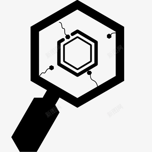 生物中学搜索图标svg_新图网 https://ixintu.com 中学 国际学士教育 性 搜索 放大镜 查询 生物 研究