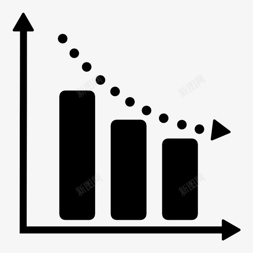 负趋势点财务报告图标svg_新图网 https://ixintu.com 信息图表 图表 点 衰退 负趋势 财务报告 销售图表