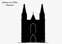 普拉塔世界主教座堂拉普拉塔图标高清图片