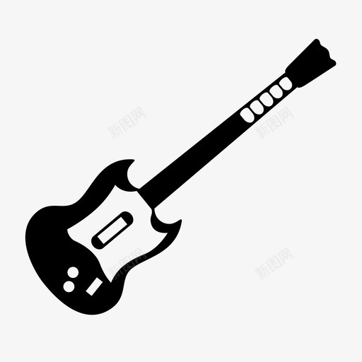 吉他英雄方式视频游戏图标svg_新图网 https://ixintu.com 吉他英雄 声音 外围设备 挣 方式 游戏 电气 视频游戏 视频游戏控制器 音乐