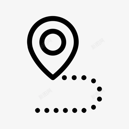 地图标记地图定位导航svg_新图网 https://ixintu.com 固定 地图定位 地图标记 定位地图 定位标记 导航 简单轮廓 精确定位 路径
