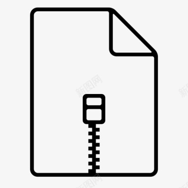 zipzip文件打包图标图标