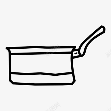 酱盘素描厨具图标图标