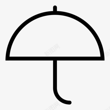 伞雨阴影图标图标