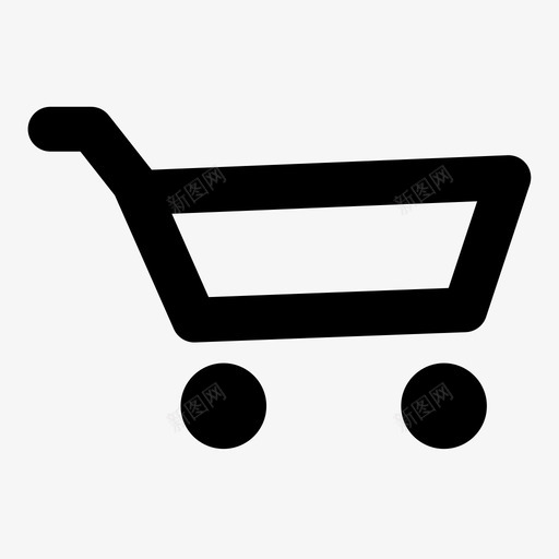 购物车购物篮购物车空图标svg_新图网 https://ixintu.com 圆形 推车 结账 购物 购物篮 购物车 购物车满 购物车空