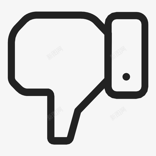 大拇指朝下不赞成不喜欢图标svg_新图网 https://ixintu.com 不像 不喜欢 不赞成 大拇指朝下 手 手势 手指