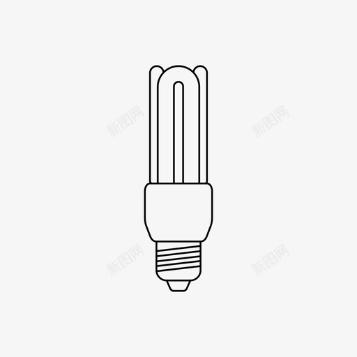 三管灯插座发光图标svg_新图网 https://ixintu.com 三管灯 关 发光 家用 插座 明亮 灯具 灯泡 荧光灯