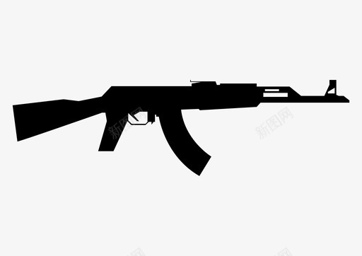 ak47战争触发器图标svg_新图网 https://ixintu.com ak47 射击 战争 机枪 步枪 武器 火器 触发器