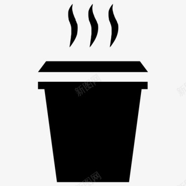 咖啡外卖咖啡蒸汽图标图标